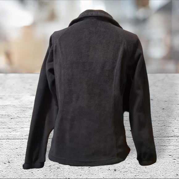 Columbia black zippered fleece jacket size M - Picture 10 of 15